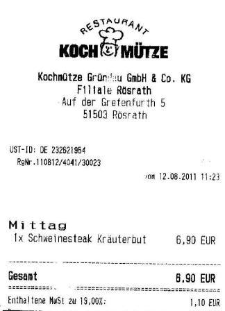 msui Hffner Kochmtze Restaurant